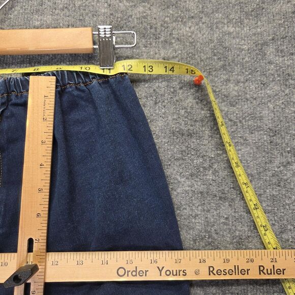 SheIn Jeans Womens Petite Medium Flare High Rise Stretch Rouched Denim Pants - Picture 6 of 9